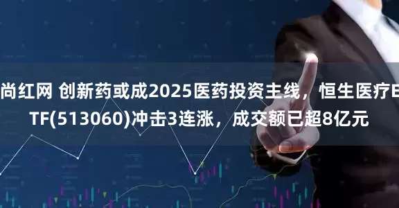 尚红网 创新药或成2025医药投资主线，恒生医疗ETF(513060)冲击3连涨，成交额已超8亿元